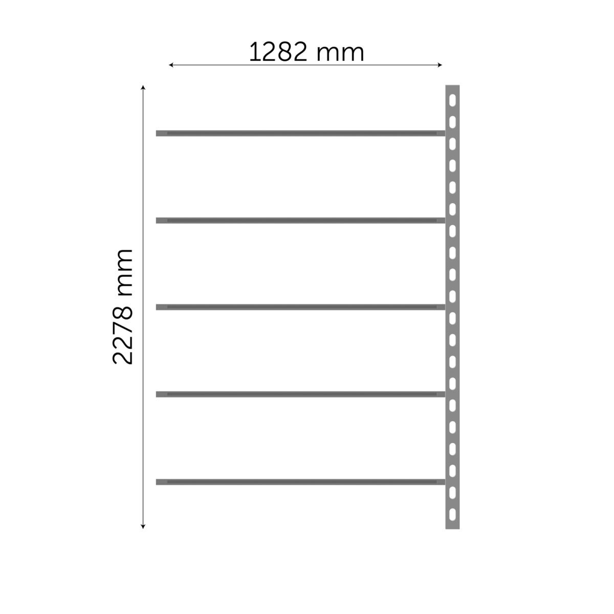 Moodulriiuli jätkuosa 2278x1282mm