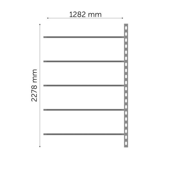 Moodulriiuli jätkuosa 2278x1282mm