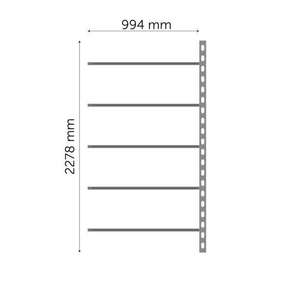 Moodulriiuli jätkuosa 2278x994mm